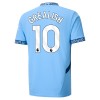 Oficiální Fotbalový Dres Manchester City Grealish 10 Domácí 2024-25 pro Děti